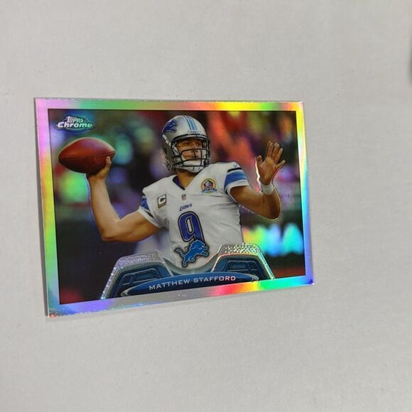 2013 topps chrome refractors matthew stafford #140 mint condition gem rate 33.3 - Picture 2 of 3
